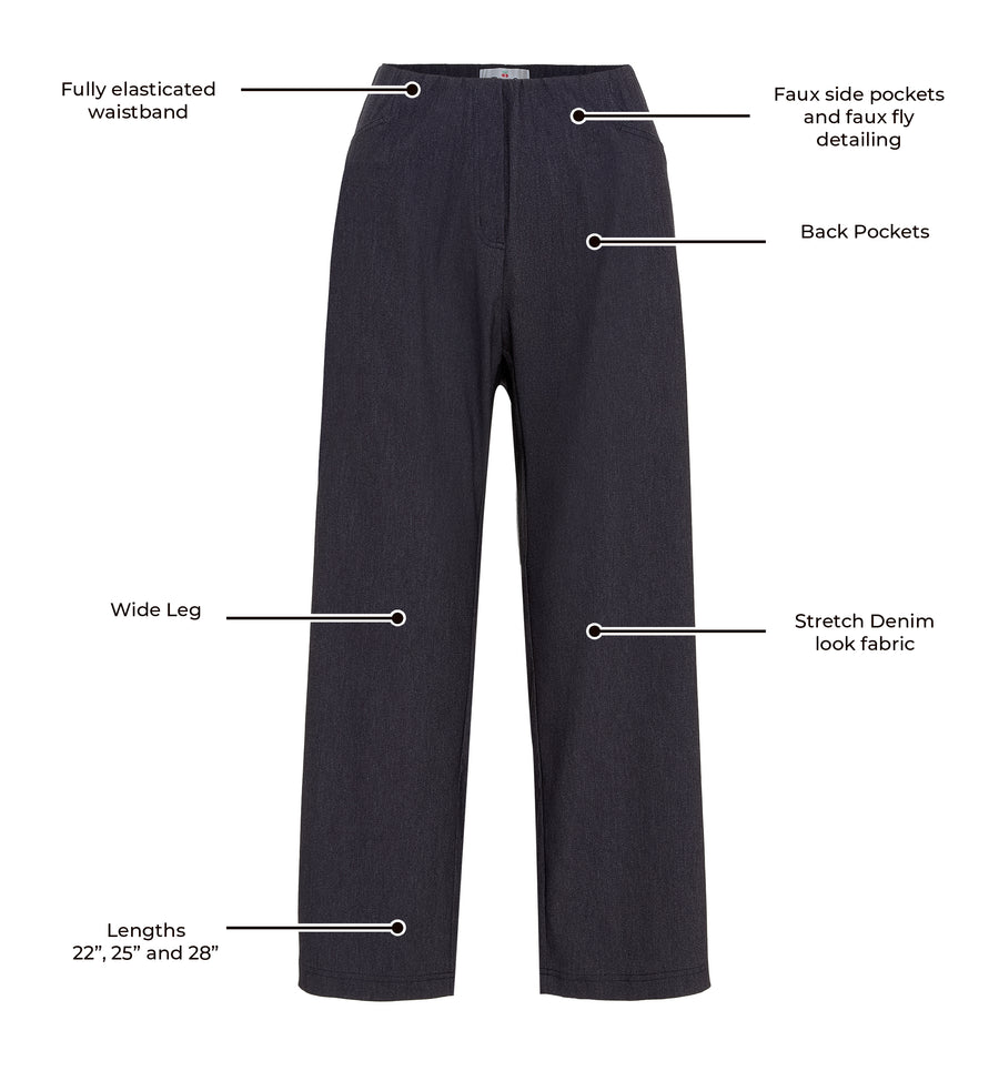 Britt Denim Blue Stretch Trouser
