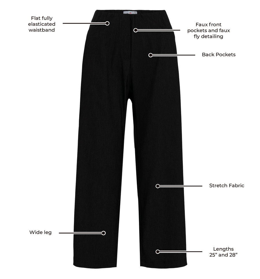Steffi Stretch Trouser - Black