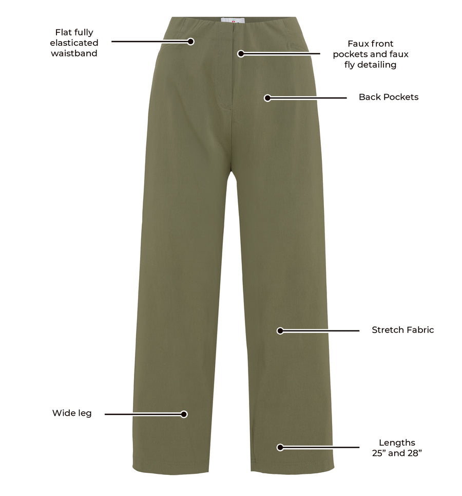 Steffi Stretch Trouser - Sage