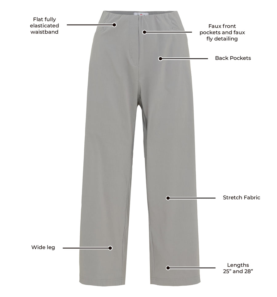 Steffi Stretch Trouser - Mid Grey