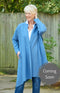 Ulrika By NOEN Boiled Wool Coat - Sea Blue