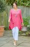 GRIZAS Takara Linen/Silk Top - Raspberry