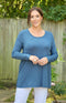 Tessa Jersey Top - Denim