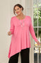 Tahlia Jersey Top - Hot Pink