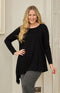 Tahlia Jersey Top - Black