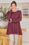Margaret Knitted Jumper - Bordeaux