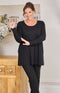 Tessa Jersey Top - Black