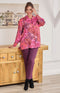 Marie FL by ROBELL Stretch Trouser - Merlot
