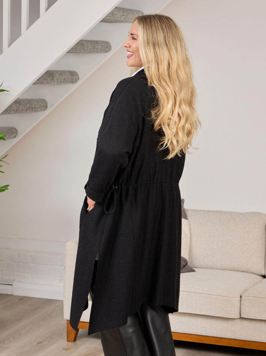 Ulrika By NOEN Boiled Wool Coat - Black