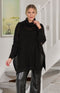 Ilona Crochet Knit Poncho - Black