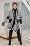 Athena Knitted Poncho - Leopard
