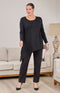 Tahlia Jersey Top - Black