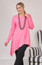 Tahlia Jersey Top - Hot Pink