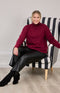 Molly Knitted Jumper - Burgundy