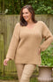 Violet Knitted Jumper - Camel