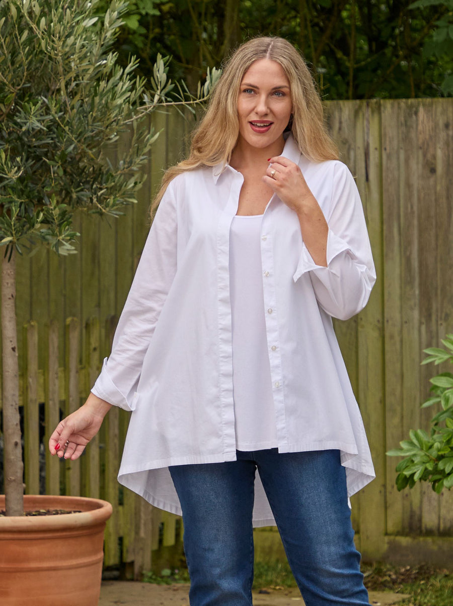 Hester Cotton Shirt - White