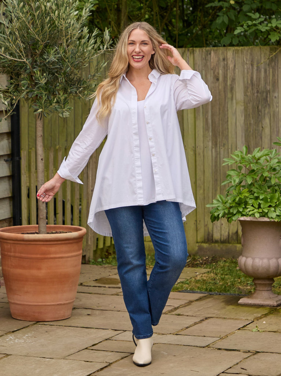Hester Cotton Shirt - White