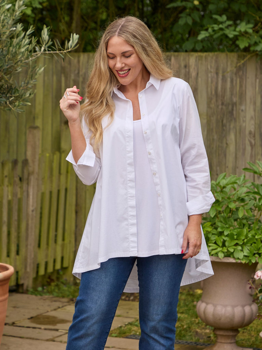 Hester Cotton Shirt - White