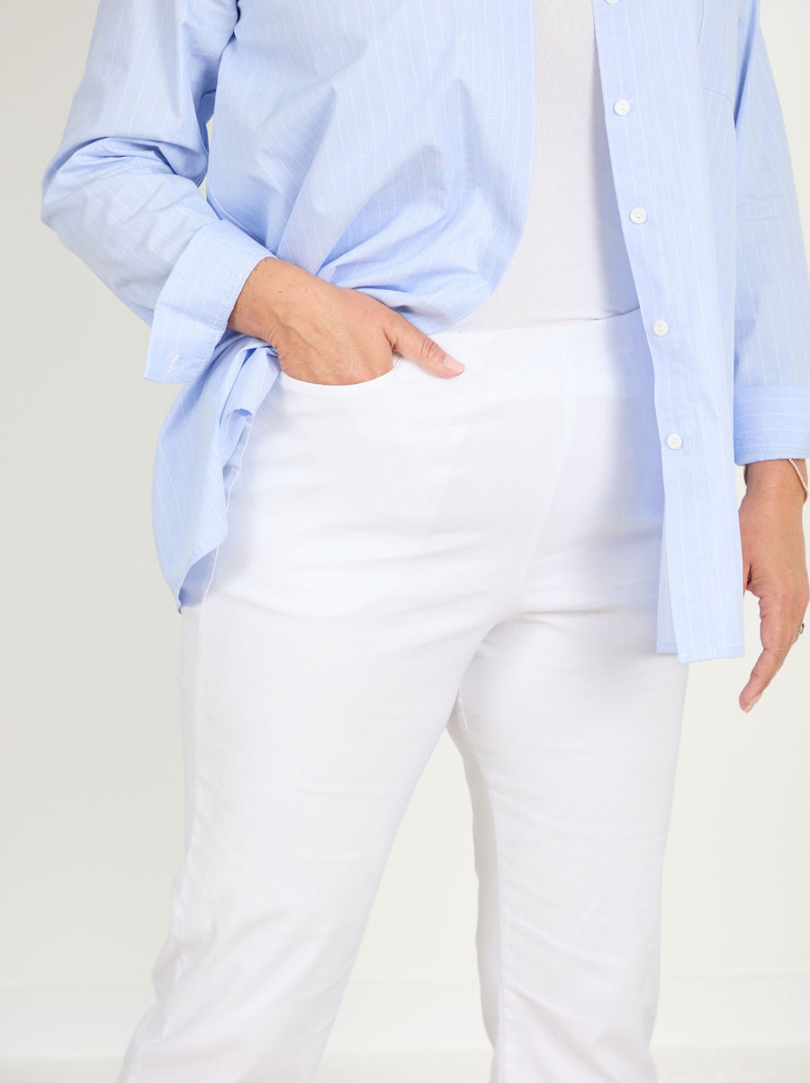 Ruth Stretch Trouser - White