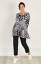 Bella 09 by ROBELL Cuff Stretch Trouser - Black