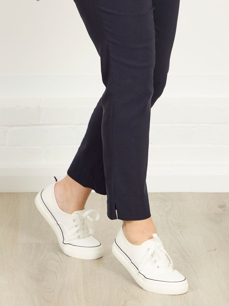 Marie FL by ROBELL Stretch Trouser - Navy