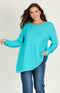 Margaret Knitted Jumper - Aqua