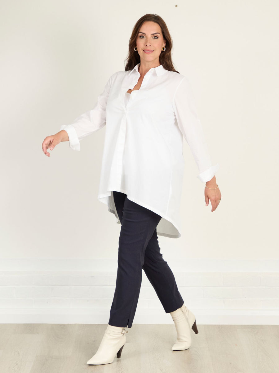 Marie FL by ROBELL Fleece Lined Trouser - Navy