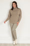 Marie FL by ROBELL Fleece Lined Trouser - Natural