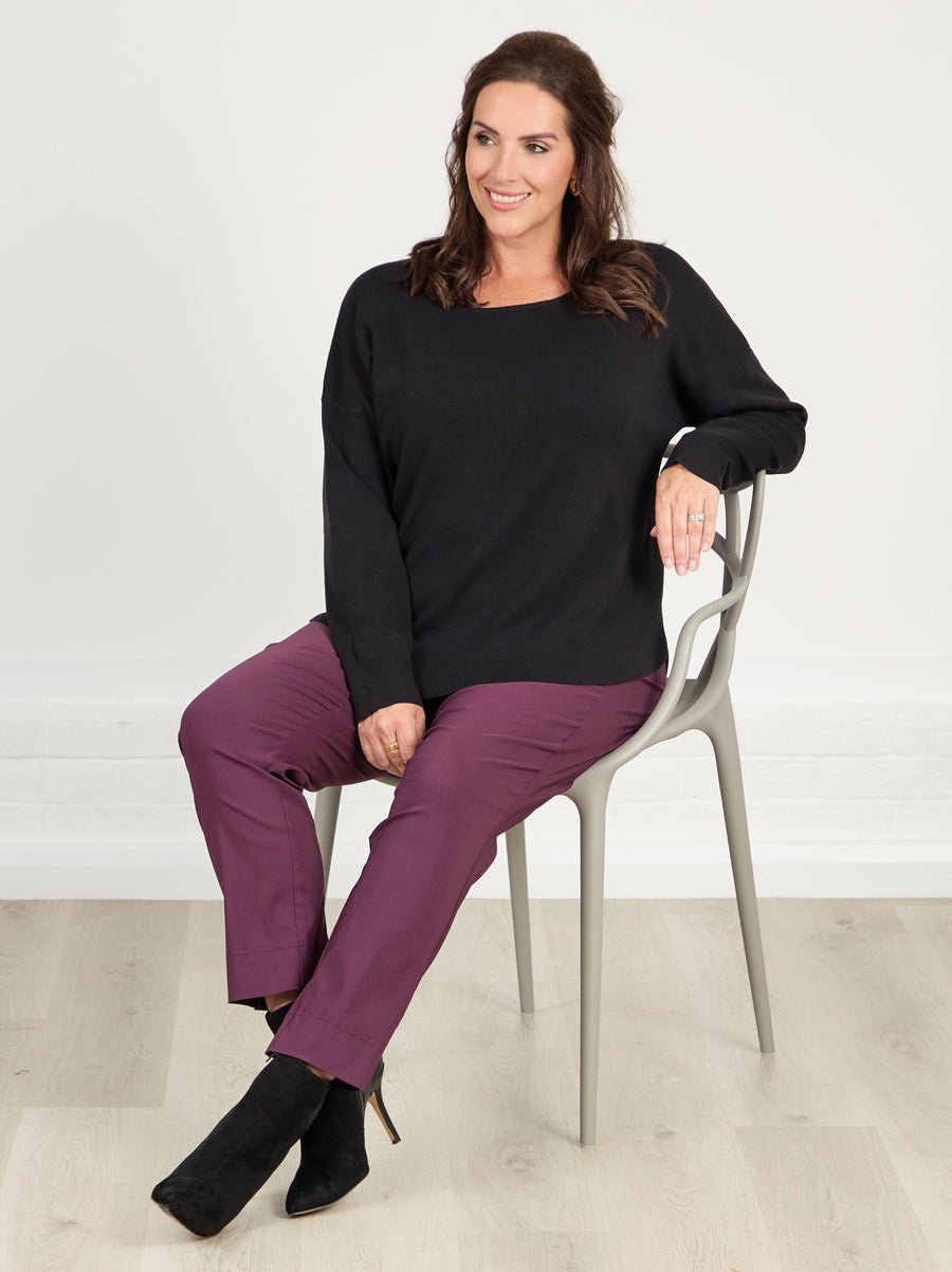 Mette Knitted Jumper - Black