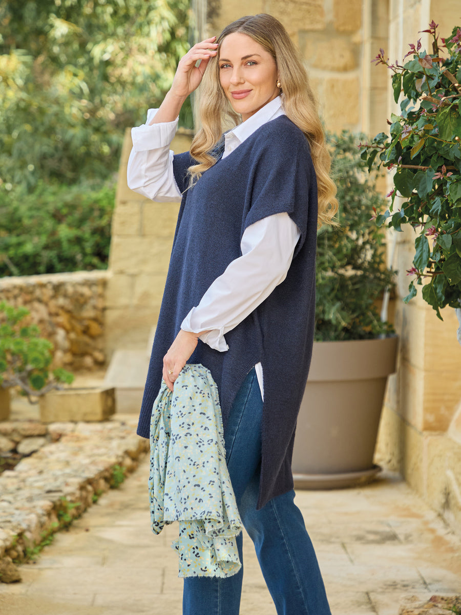 Laina Cotton Mix Shirt - White