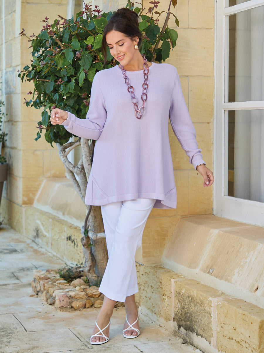 Margaret Knitted Jumper - Lilac