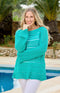 Moira Organic Knit Jumper - Turquoise