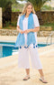 Renee Jersey Culotte Trouser - White