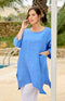 Tatiana Linen Tunic - Bluebell