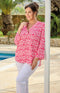 Amelia Crepe Top - Fuchsia