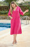 Dove Linen Dress - Fuchsia