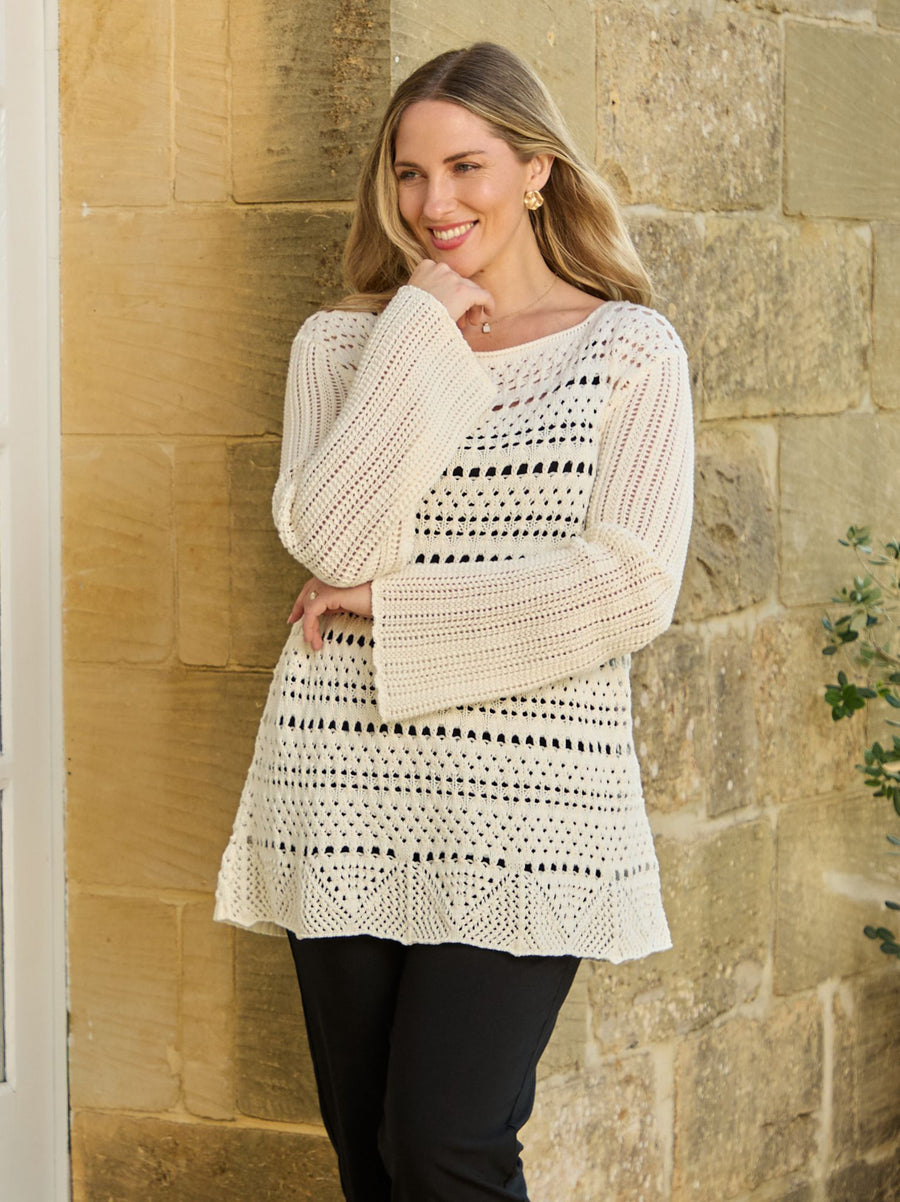 Moira Organic Knit Jumper - Ivory