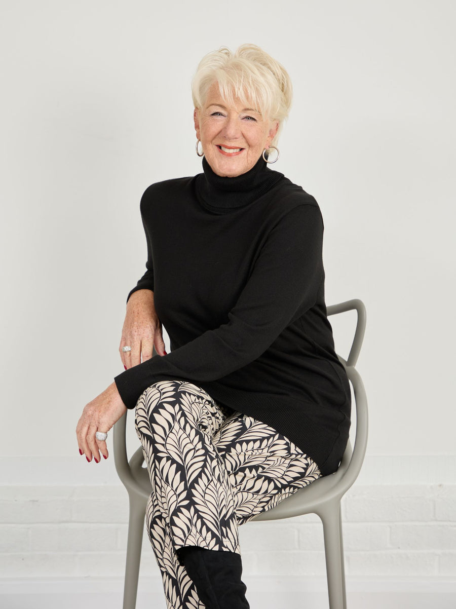 Melina Knitted Jumper - Black