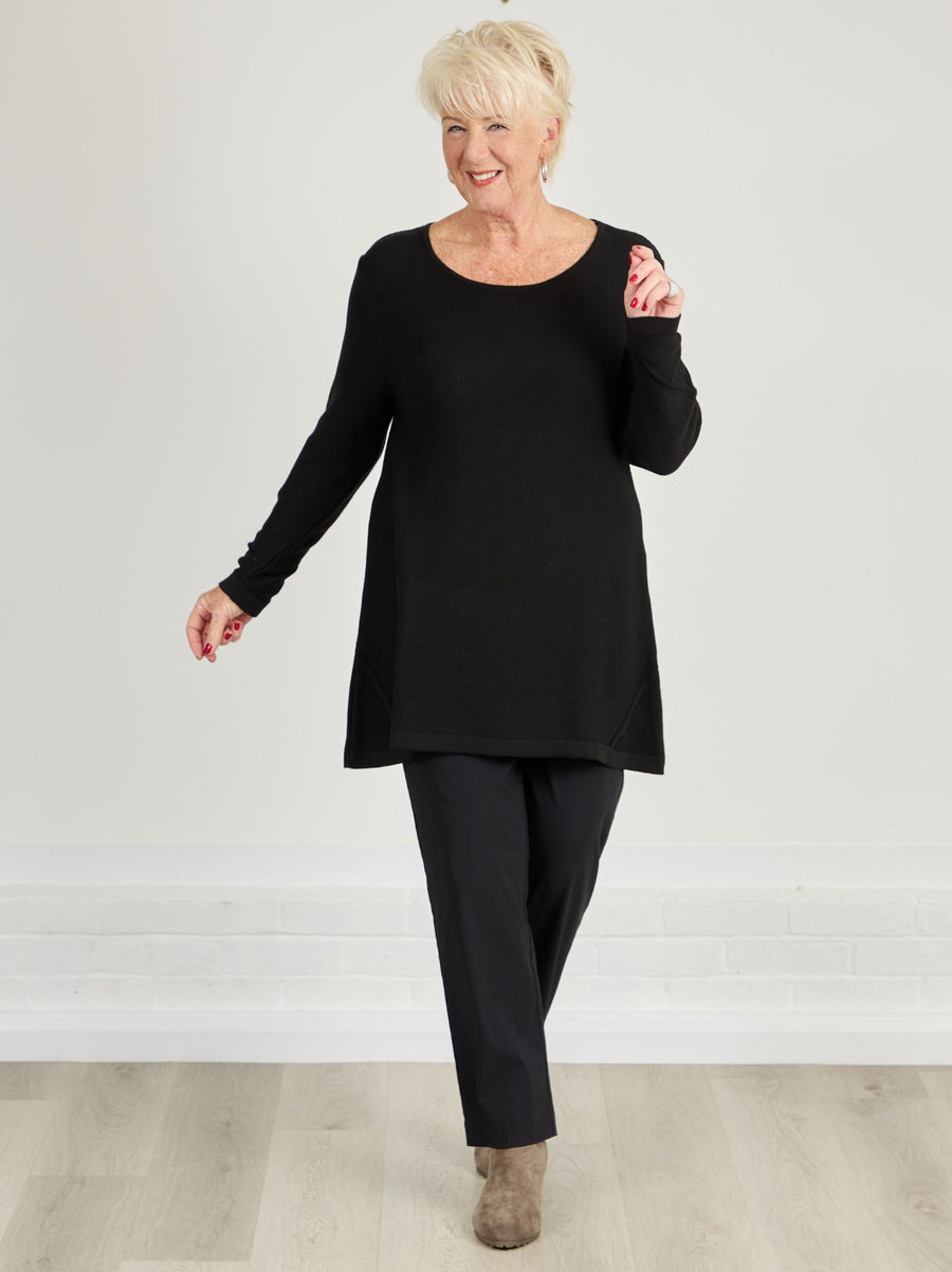 Ruth Stretch Trouser - Black