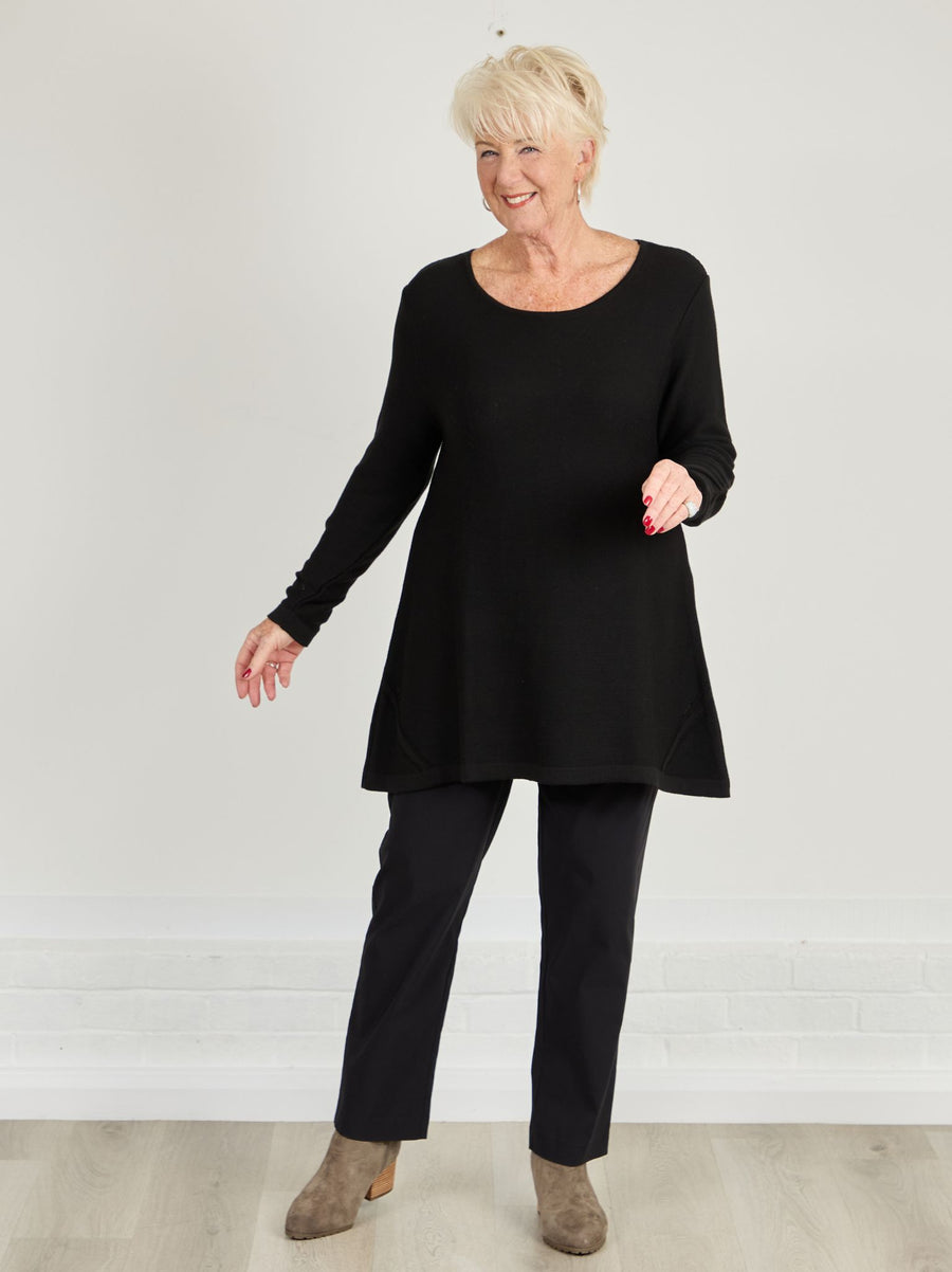 Ruth Stretch Trouser - Black