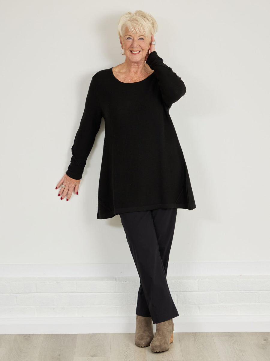 Margaret Knitted Jumper - Black