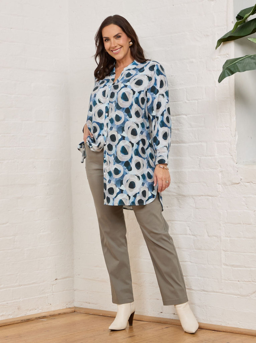 Ruth Stretch Trouser - Taupe