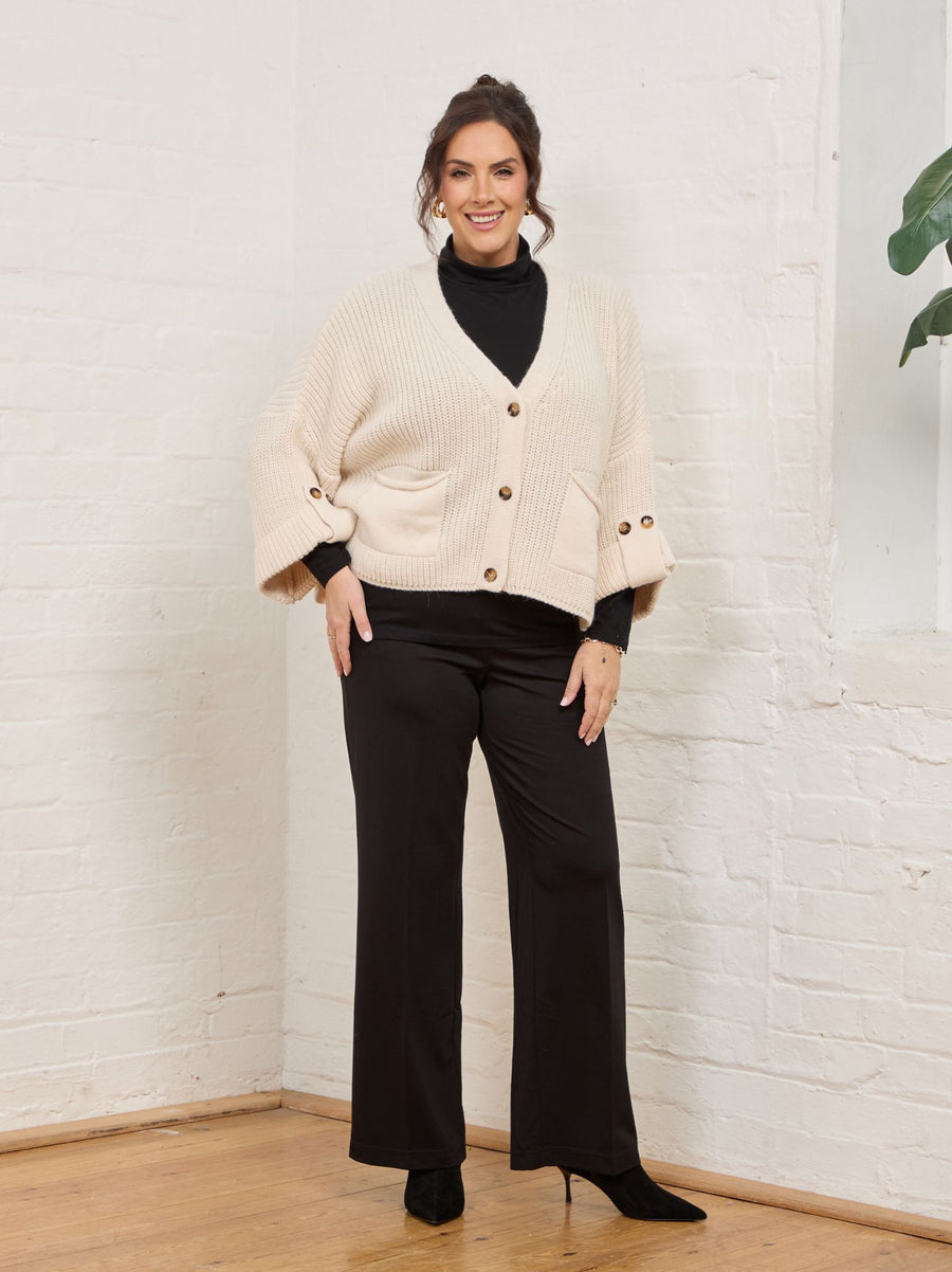 Kati by ROBELL Premium Jersey Trouser - Black