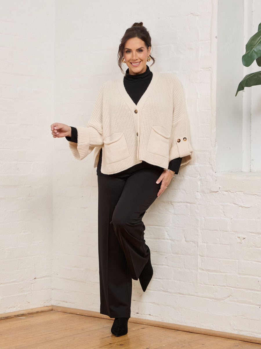 Kati by ROBELL Premium Jersey Trouser - Black