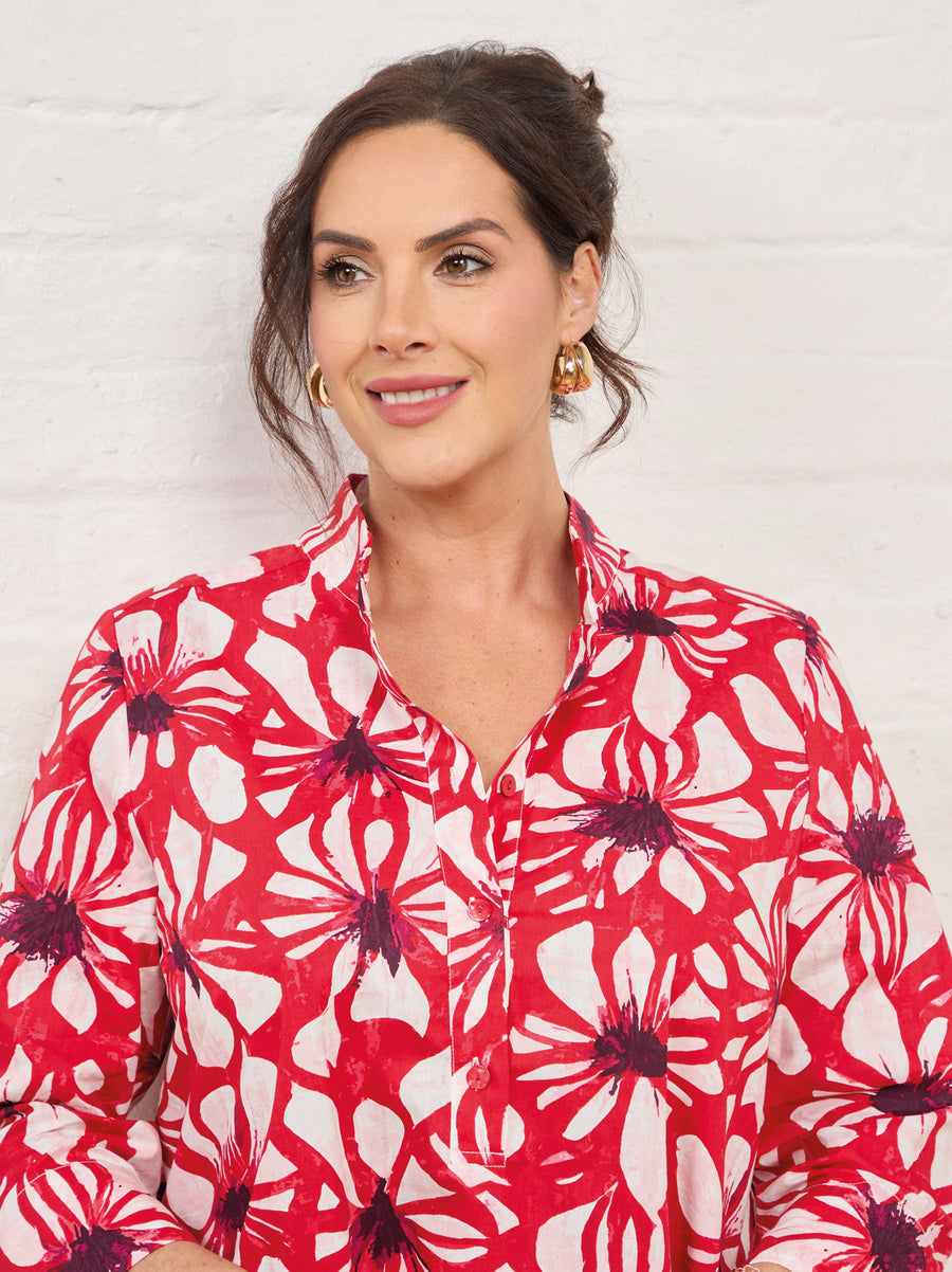 Haven by NOEN Shirt - Red Floral