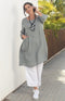 Tirza Fine Linen Top - Grey