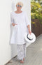 Tirza Fine Linen Top - White