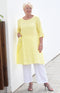 Tirza Fine Linen Top - Lemon