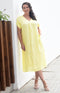 Dasha Fine Linen Dress - Lemon