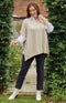 Vera Soft Knit Poncho - Almond